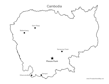 Cambodia Major Cities