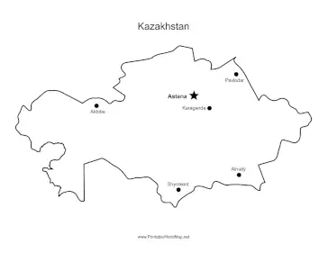 Kazakhstan Major Cities
