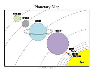 printable map of our solar system